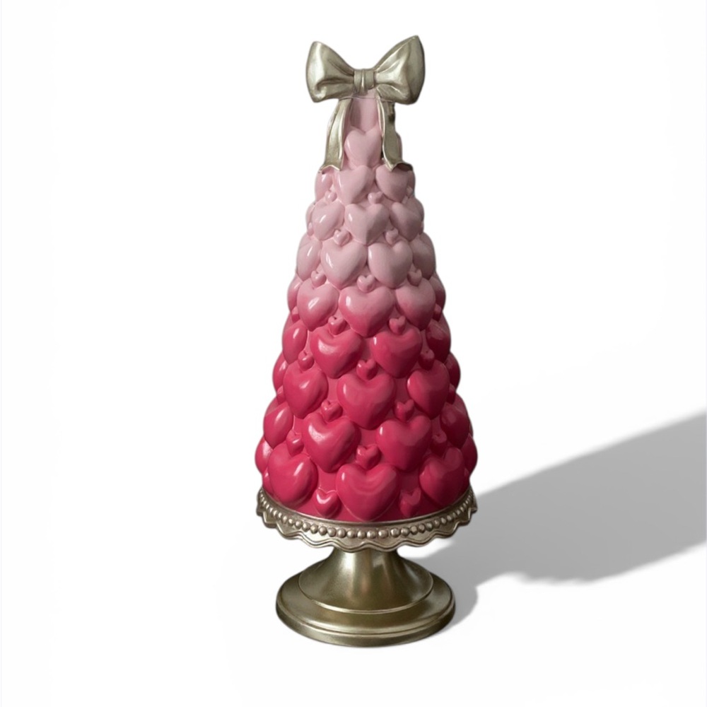 New Pink Ombré Valentine’s Day Conversation Heart Tree